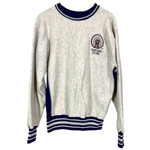 RARE Vtg Illinois Fighting Illini Mens L Chief Illiniwek Sweatshirt Legends Crew